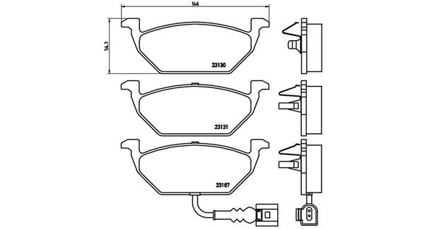 MAGNETI MARELLI Piduriklotsi komplekt,ketaspidur 363700485072